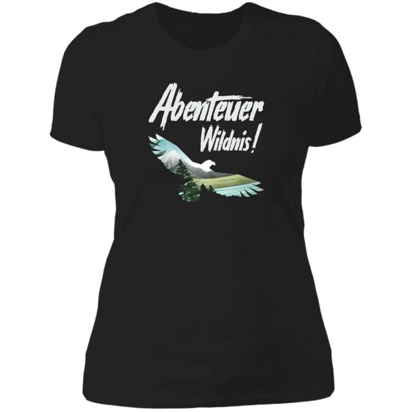 adventure wilderness lady t-shirt