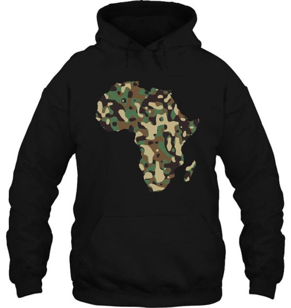 africa woodland camo mapfunny military camouflage hoodie