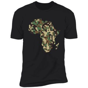 africa woodland camo map,funny military camouflage shirt