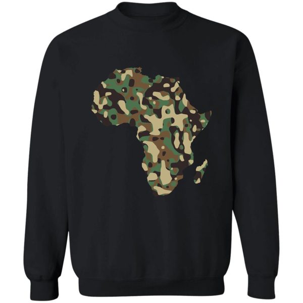 africa woodland camo mapfunny military camouflage sweatshirt