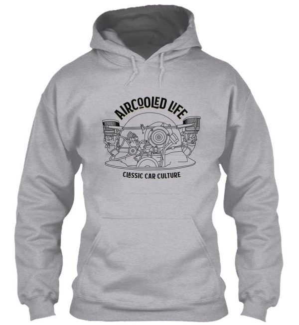 aircooled life - classic car culture (type 1 engine) hoodie