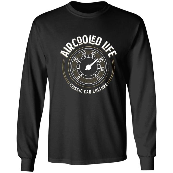 aircooled life - speedometer gauge classic car culture long sleeve