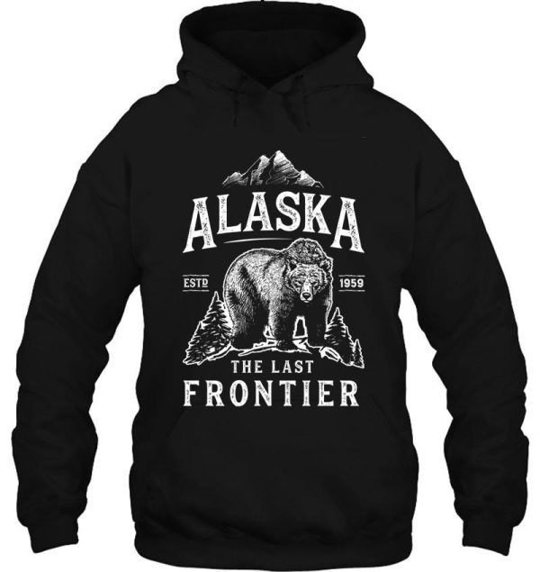 alaska the last frontier bear home t shirt men women vintage gifts national park hoodie