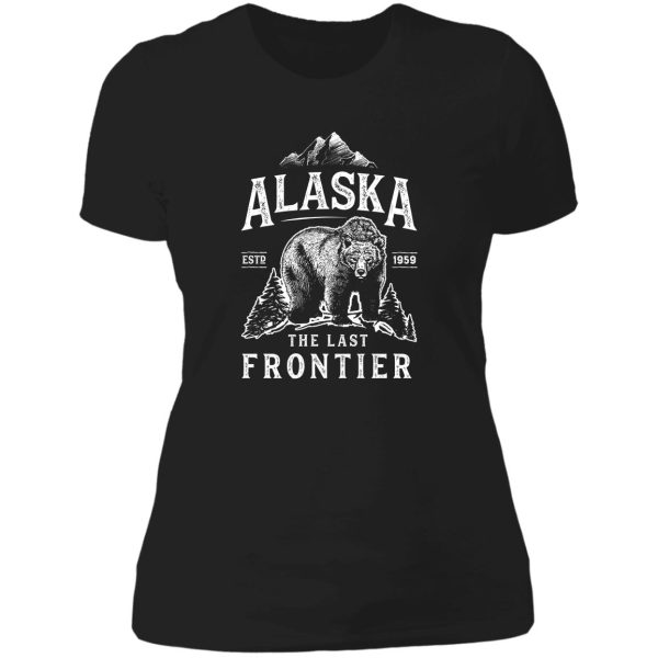 alaska the last frontier bear home t shirt men women vintage gifts national park lady t-shirt