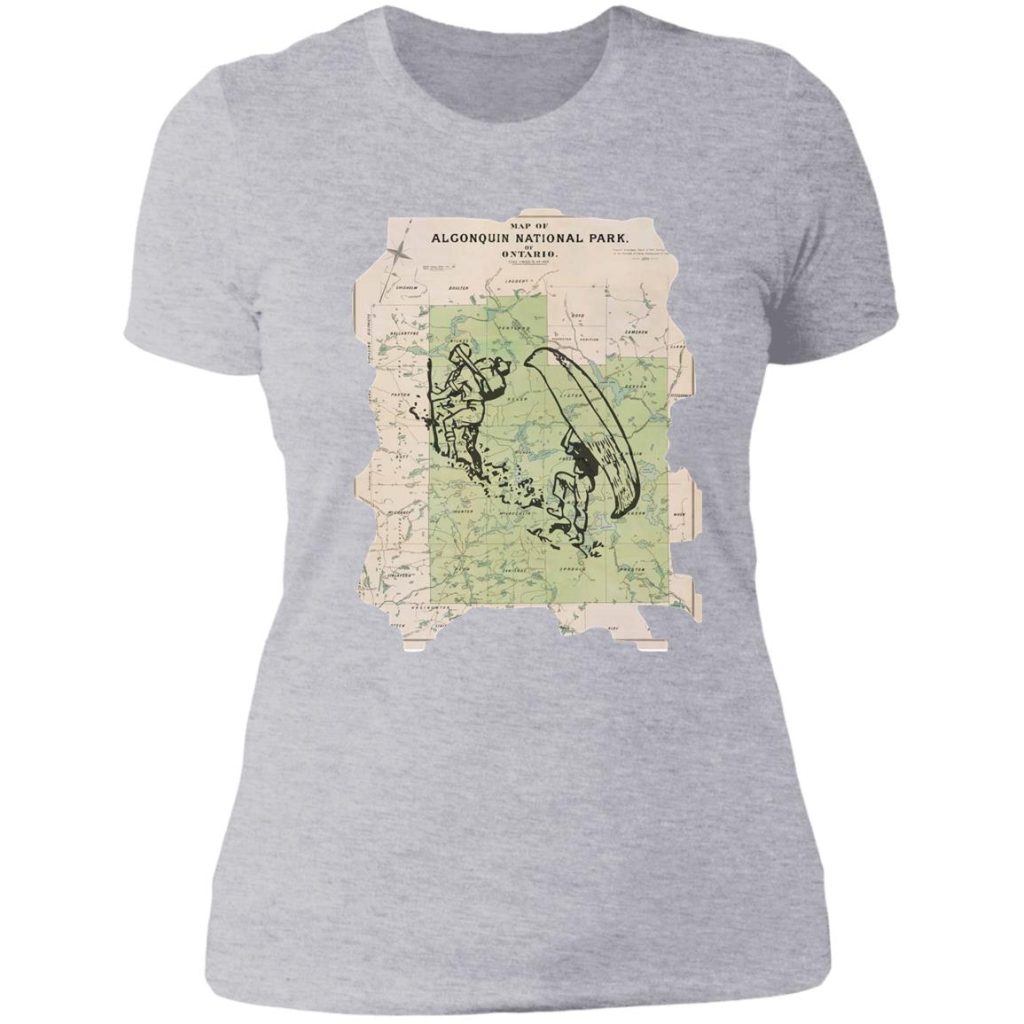 Algonquin Park Old Map T-Shirt