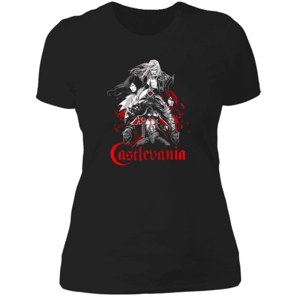 all hero on castlevania lady t-shirt