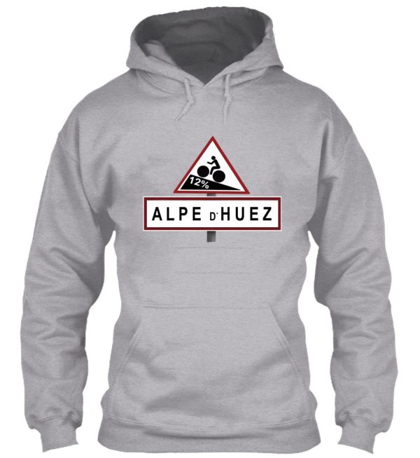 alpe d'huez road sign cycling hoodie