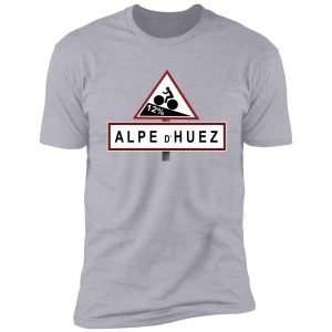 alpe d'huez road sign cycling shirt