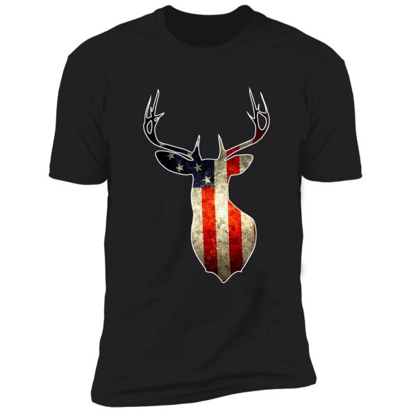america flag deer heat shirt