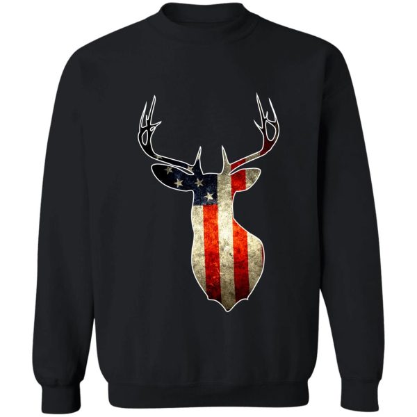 america flag deer heat sweatshirt