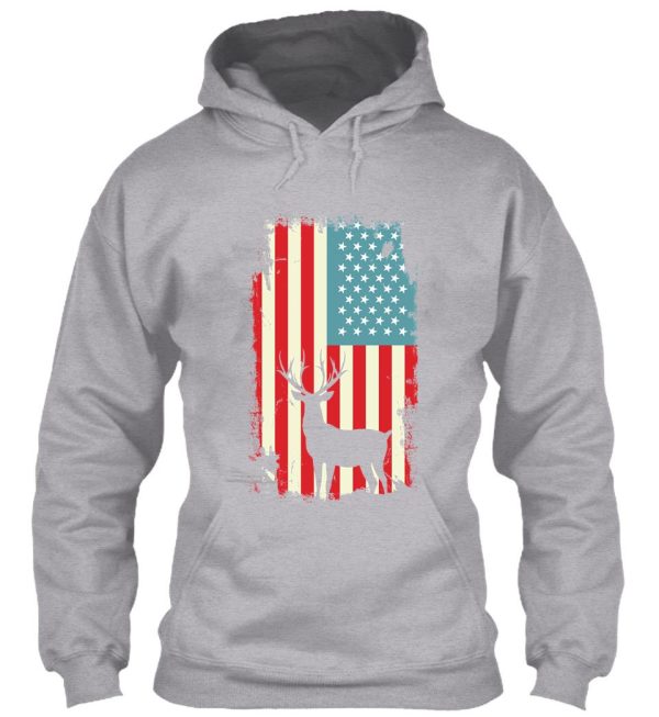 american deer hunter patriotic for men women hoodie