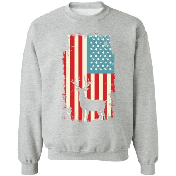 american deer hunter patriotic for men women sweatshirt