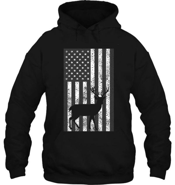 american deer hunter patriotic hoodie