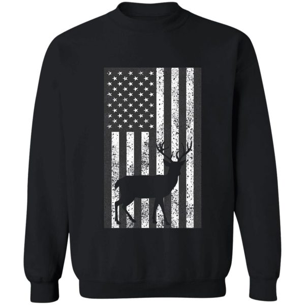 american deer hunter patriotic sweatshirt