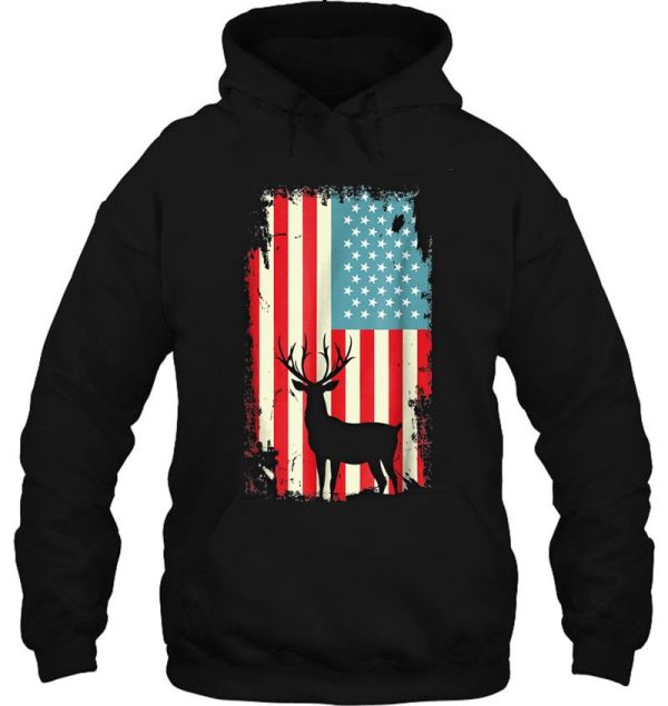 american deer hunter patriotic t shirt for men women t-shirt hoodie
