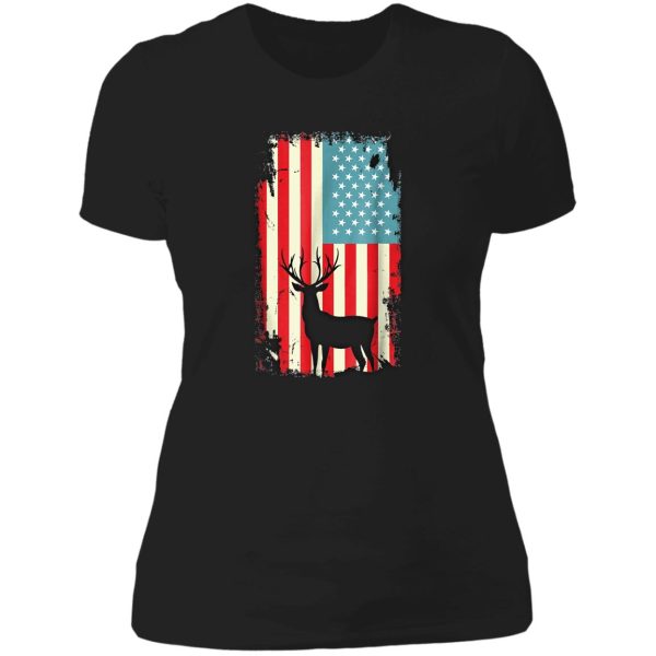 american deer hunter patriotic t shirt for men women t-shirt lady t-shirt