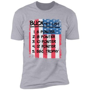 american flag buck-et list hunting shirt shirt