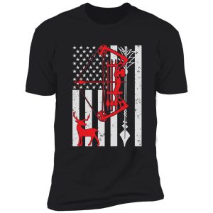 american flag deer hunting t-shirt shirt