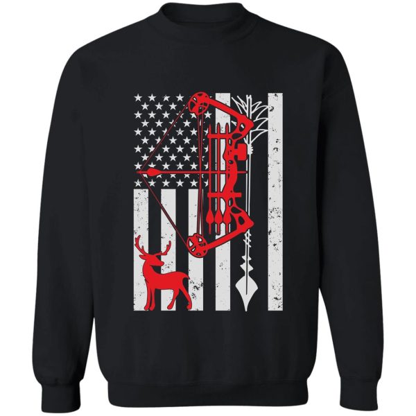american flag deer hunting t-shirt sweatshirt