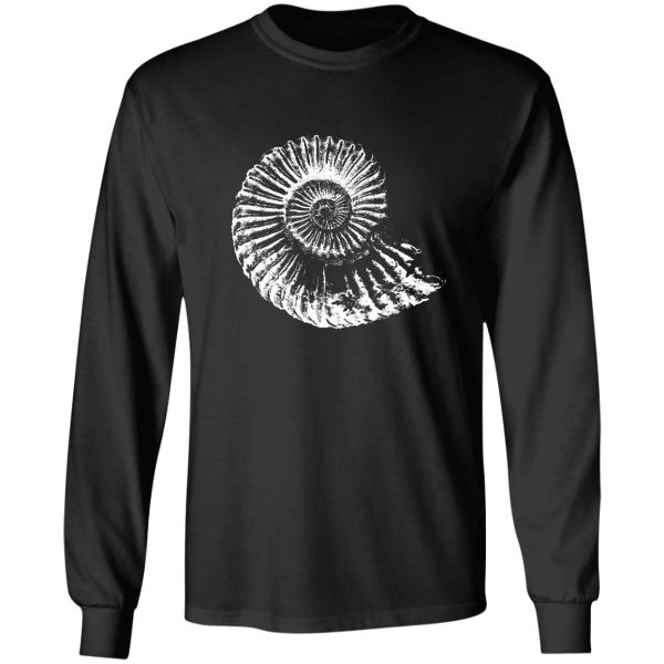 ammonite fossil tshirt ideal gift for fossil hunters long sleeve