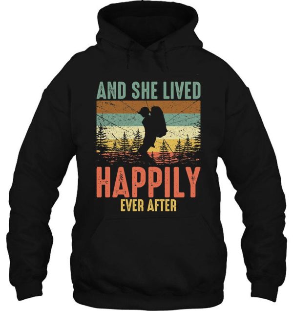 and she lived happily ever after retro hoodie