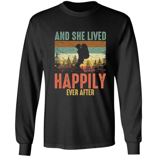 and she lived happily ever after retro long sleeve