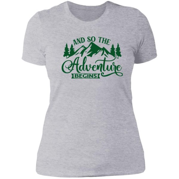 and so the adventure begins lady t-shirt