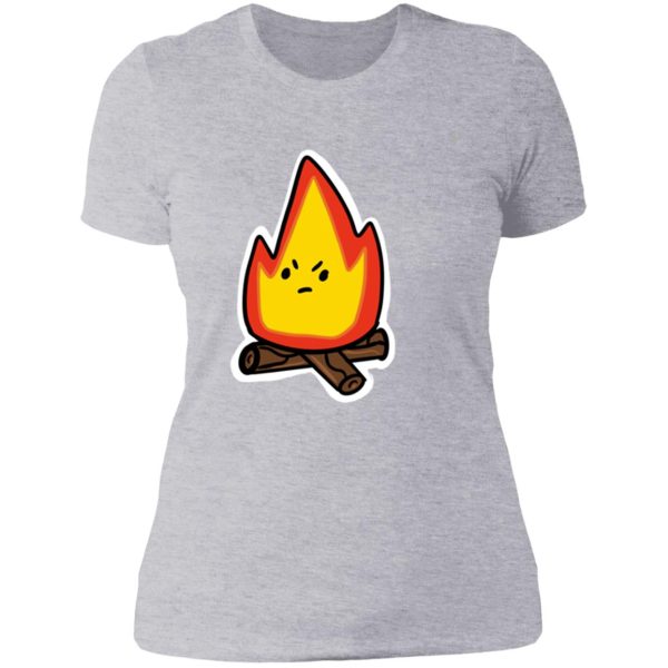 angry fire lady t-shirt