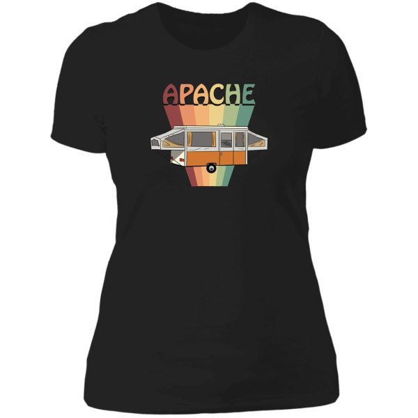apache canvas camper 1973 lady t-shirt