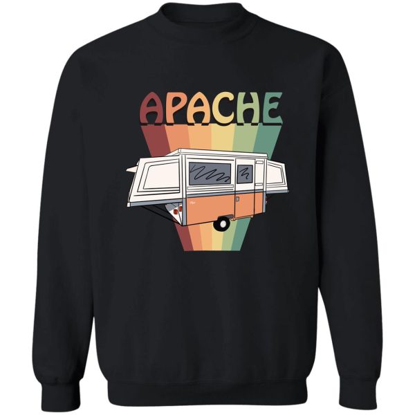 apache mesa pop up camper orange 1972 sweatshirt