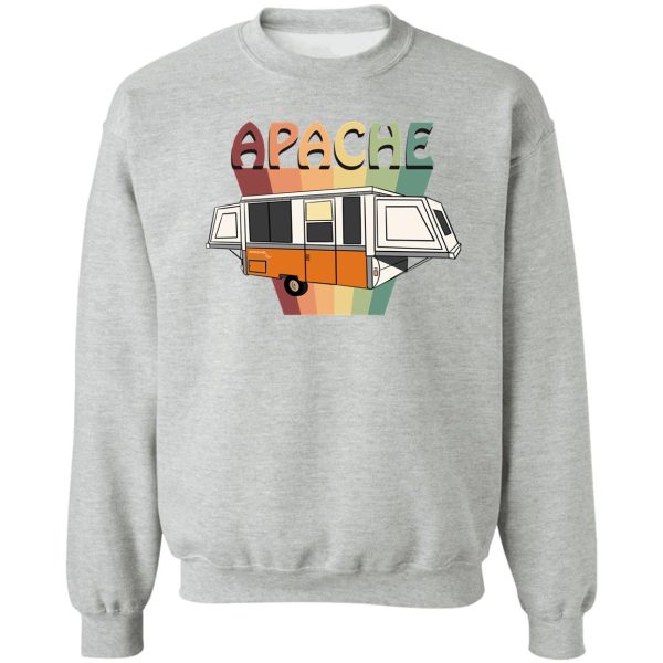 apache royal pop up camper 1976 orange sweatshirt