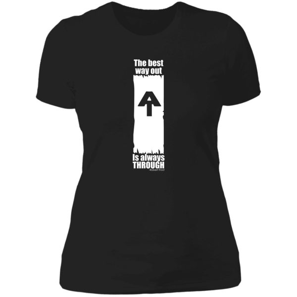 appalachian trail blaze - thru lady t-shirt