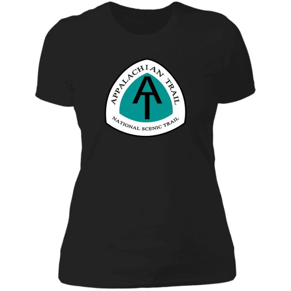 appalachian trail vintage trail marker lady t-shirt