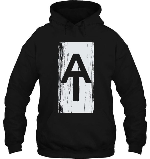 appalachian trail white paint at trail marker design hoodie