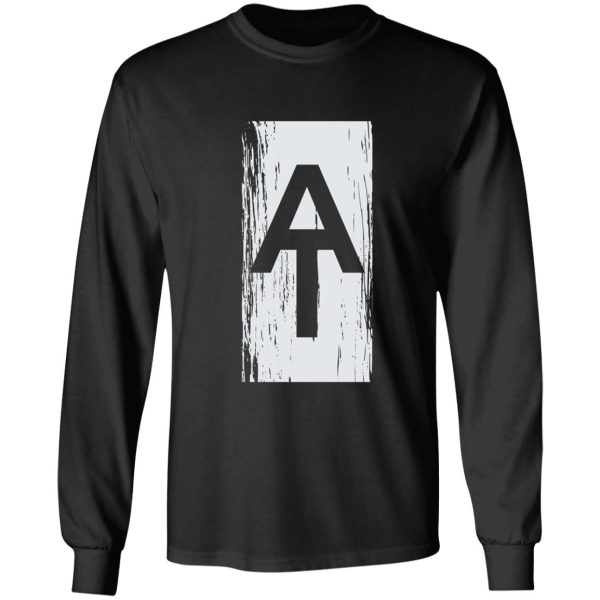 appalachian trail white paint at trail marker design long sleeve
