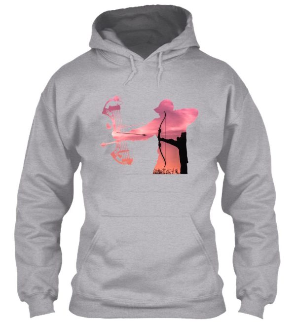 archer at dusk bow hunter hoodie