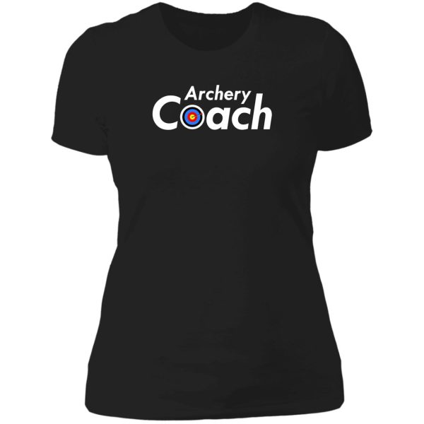archery coach bow and arrow hunter hunting lady t-shirt