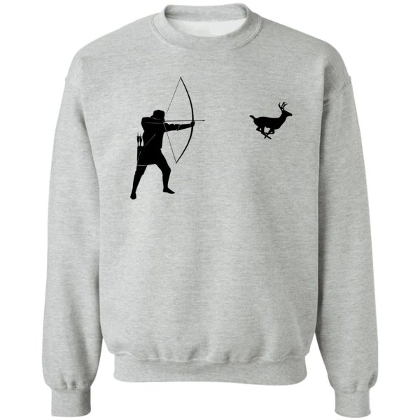 archery deer hunter sweatshirt