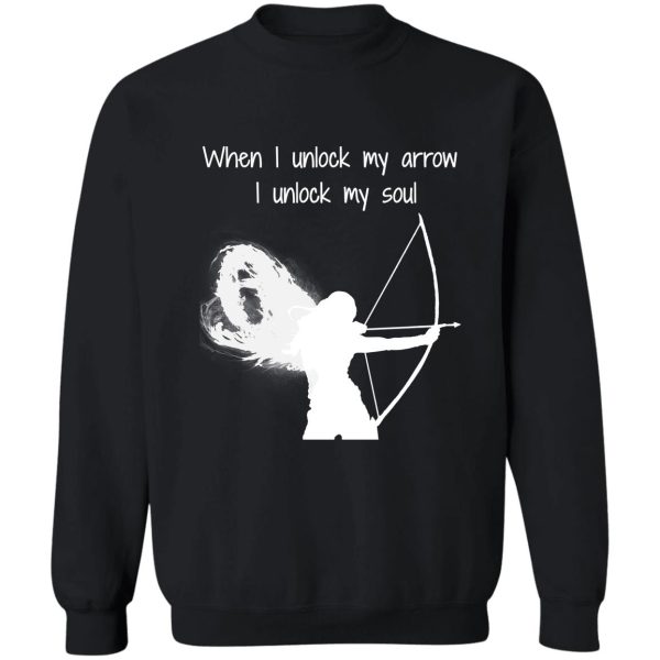 archery girl - bowhunter sweatshirt