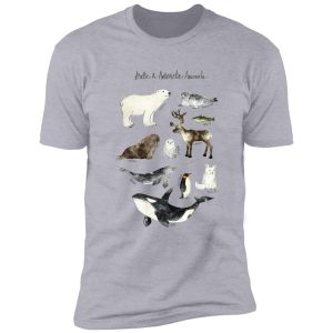 arctic & antarctic animals shirt