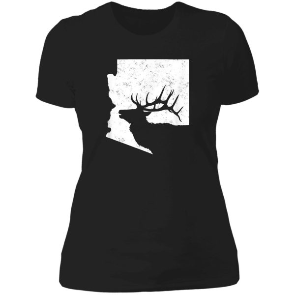 arizona elk hunting shirt state lady t-shirt