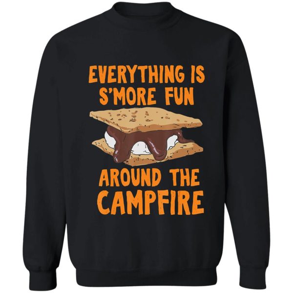 around the campfire camper camping campfire adventure outdoor camper funny mountain sweatshirt