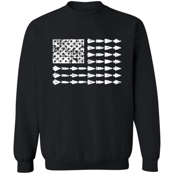 arrowhead hunting american flag sweatshirt