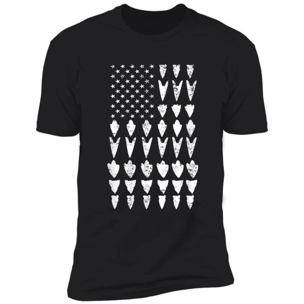 arrowhead hunting collector usa flag hunt-hunter t-shirt shirt