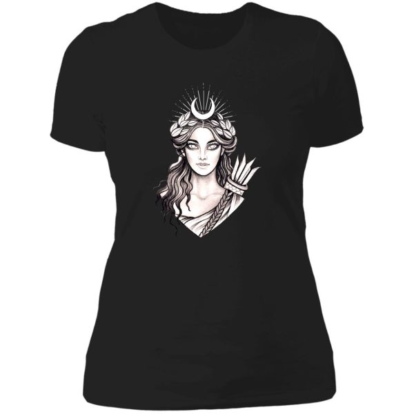 artemis hunt goddess - greek mythology ancient greece hunter lady t-shirt