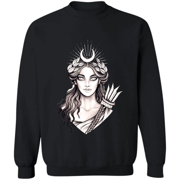 artemis hunt goddess - greek mythology ancient greece hunter sweatshirt
