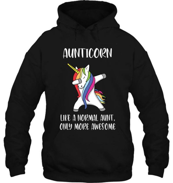 aunticorn like a normal aunt only more awesome gift hoodie