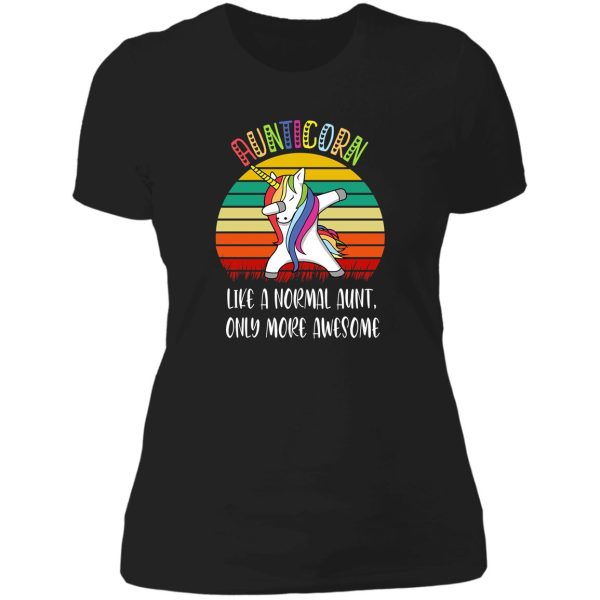 aunticorn like a normal aunt only more awesome gift lady t-shirt