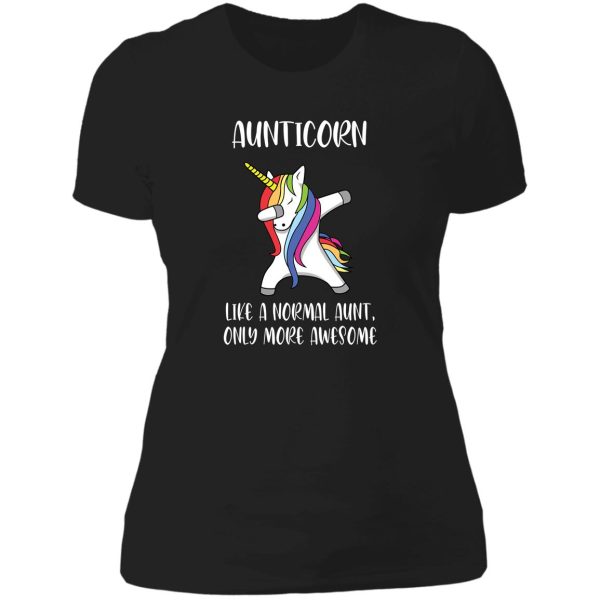 aunticorn like a normal aunt only more awesome gift lady t-shirt