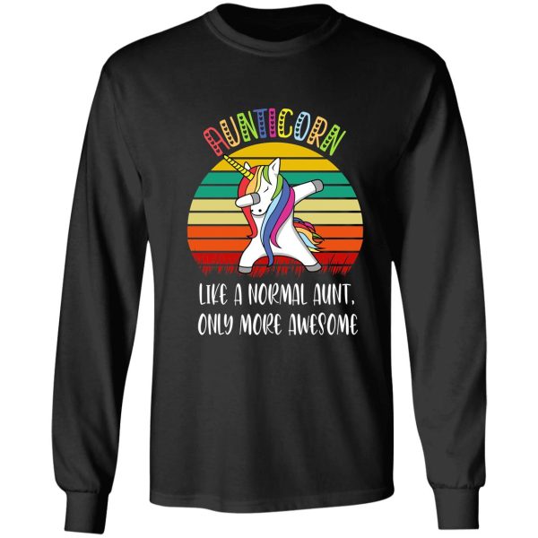 aunticorn like a normal aunt only more awesome gift long sleeve